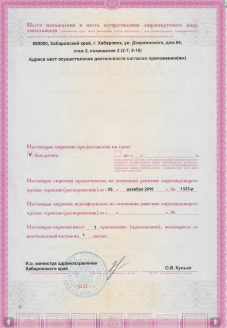 Лицензия Акне-Клиника
